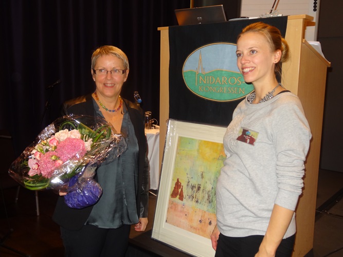 mottakelse av NIdarosprisen Irene Hetlevik (foto:Pål KRistiensen)